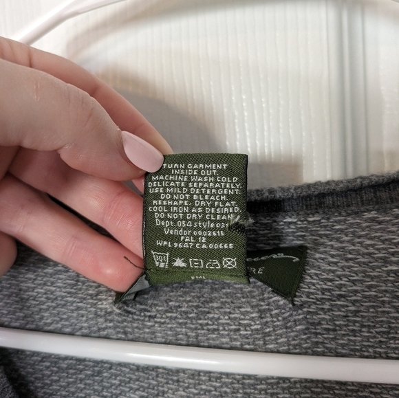 Eddie Bauer Cotton Cashmere Men's V-Neck Cozy Knit Academia Sweater Size‎ TL - Picture 5 of 5